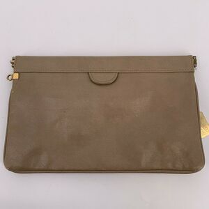 Vintage Zenith Tan Leather Clutch Bag